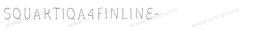 Squartiqa4FInline字体转换