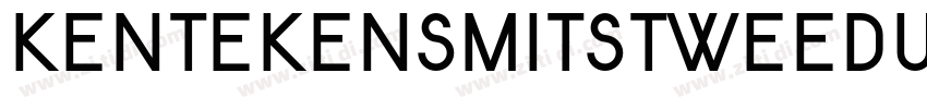 KentekenSmitsTweedui字体转换