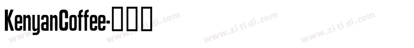 KenyanCoffee字体转换