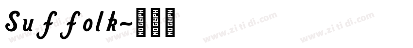 Suffolk字体转换
