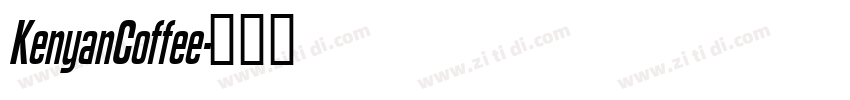 KenyanCoffee字体转换