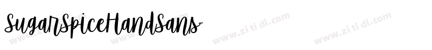 SugarSpiceHandSans字体转换 SugarSpiceHandSans字体转换