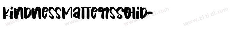 KindnessMattersSolid字体转换