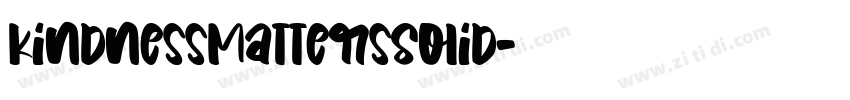 KindnessMattersSolid字体转换