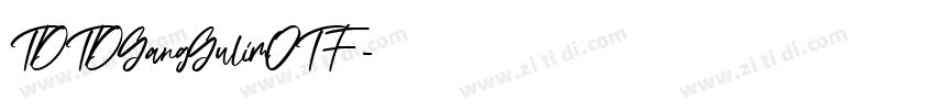 TDTDGangGulimOTF字体转换