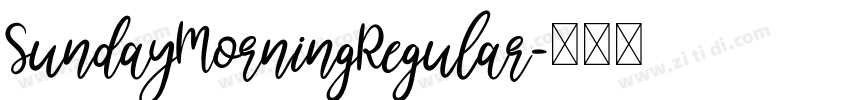 SundayMorningRegular字体转换