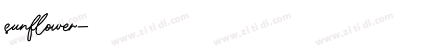 sunflower字体转换