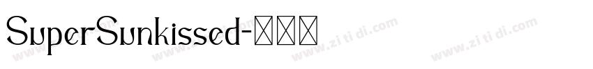 SuperSunkissed字体转换