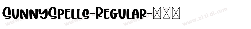SunnySpells-Regular字体转换
