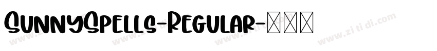SunnySpells-Regular字体转换
