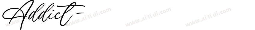 Addict字体转换