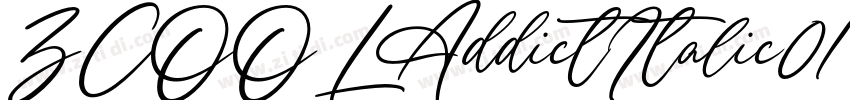 ZCOOLAddictItalic01字体转换