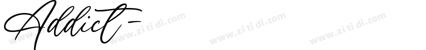 Addict字体转换