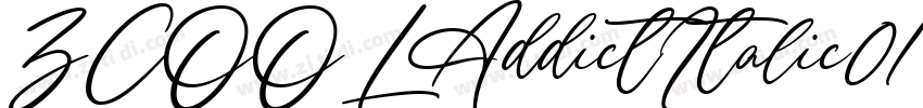 ZCOOLAddictItalic01字体转换