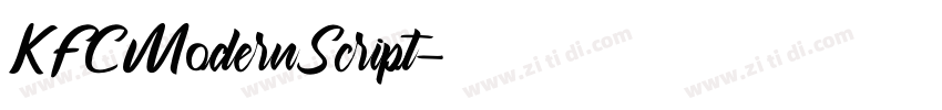 KFCModernScript字体转换