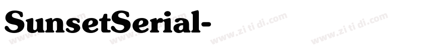 SunsetSerial字体转换