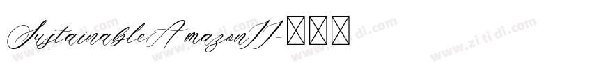 SustainableAmazonII字体转换