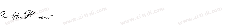 SweetHeartRegular字体转换
