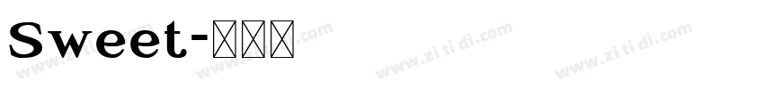 Sweet字体转换