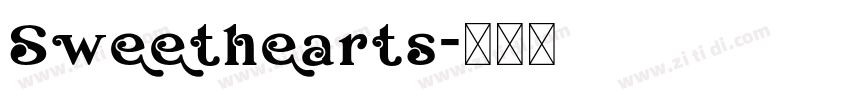 Sweethearts字体转换