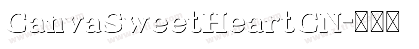 CanvaSweetHeartCN字体转换 CanvaSweetHeartCN字体转换