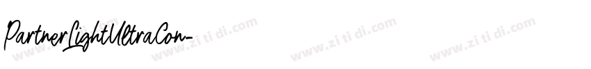 PartnerLightUltraCon字体转换