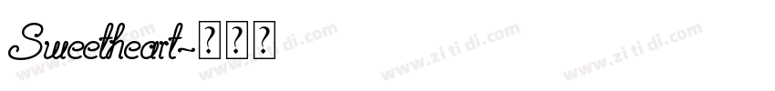 Sweetheart字体转换