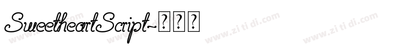 SweetheartScript字体转换