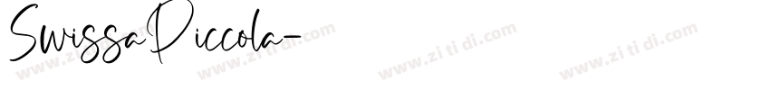 SwissaPiccola字体转换