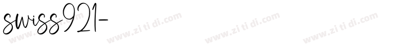 swiss921字体转换