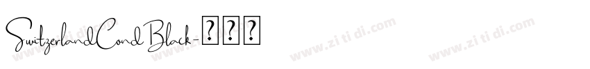 SwitzerlandCondBlack字体转换