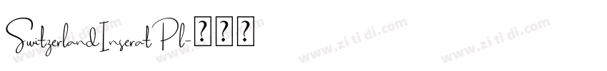 SwitzerlandInseratPl字体转换