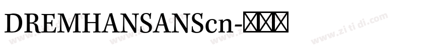 DREMHANSANScn字体转换