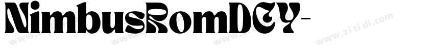 NimbusRomDCY字体转换
