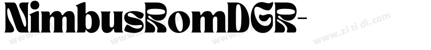 NimbusRomDGR字体转换