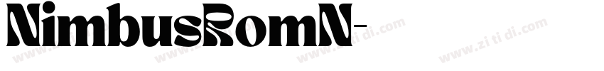 NimbusRomN字体转换