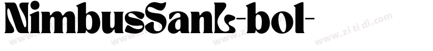 NimbusSanL-bol字体转换