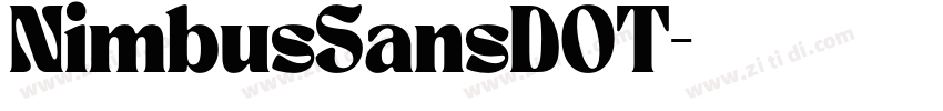 NimbusSansDOT字体转换