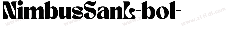 NimbusSanL-bol字体转换