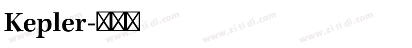 Kepler字体转换