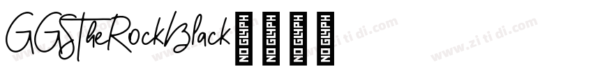 GGSTheRockBlack字体转换