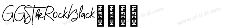 GGSTheRockBlack字体转换