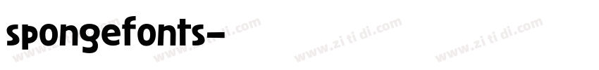 spongefonts字体转换