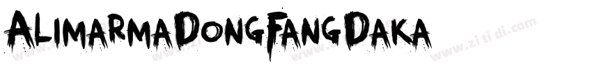 AlimarmaDongFangDaka字体转换