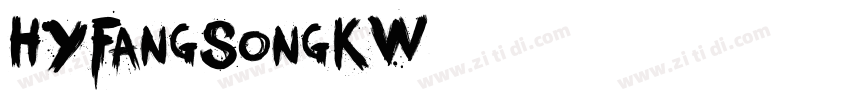 HYFangSongKW字体转换
