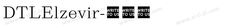 DTLElzevir字体转换