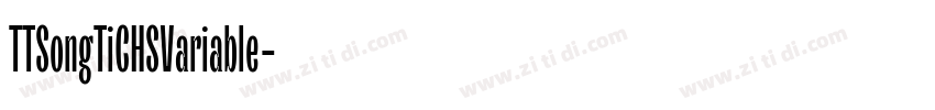 TTSongTiCHSVariable字体转换 TTSongTiCHSVariable字体转换