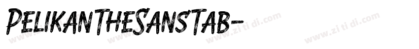 PelikanTheSansTab字体转换