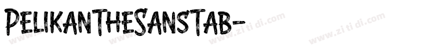 PelikanTheSansTab字体转换