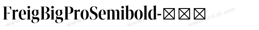 FreigBigProSemibold字体转换